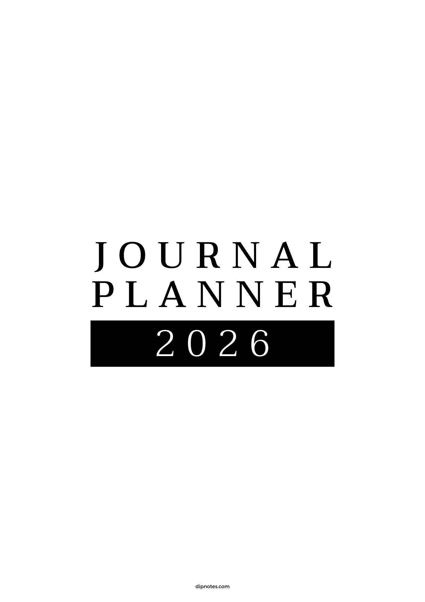 White Minimalist Journal Planner - Image 3