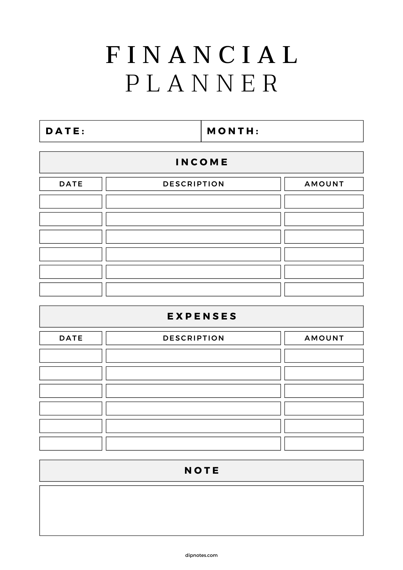 White Minimalist Journal Planner - Image 5