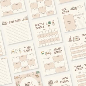 Green and Brown Illustrative Daily Planner
